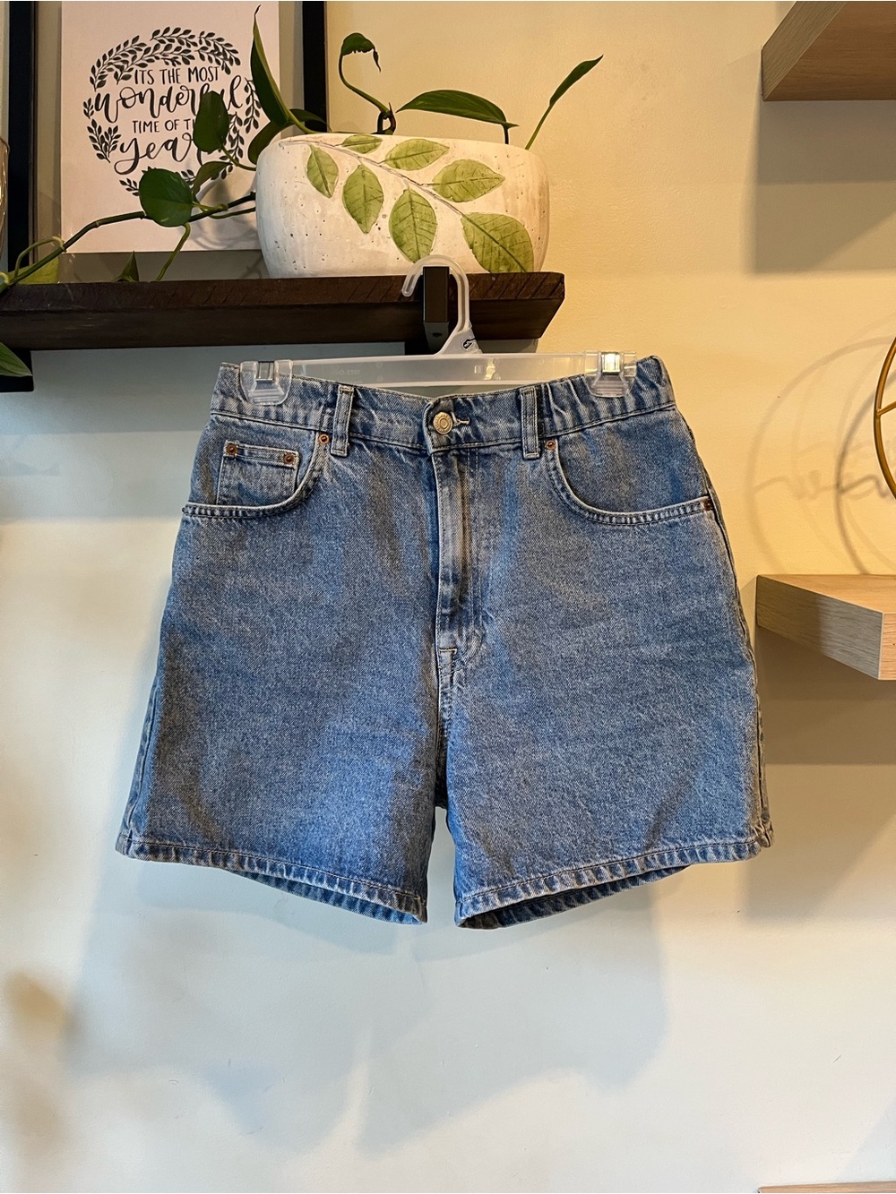 Pull&Bear High-Rise Denim Shorts